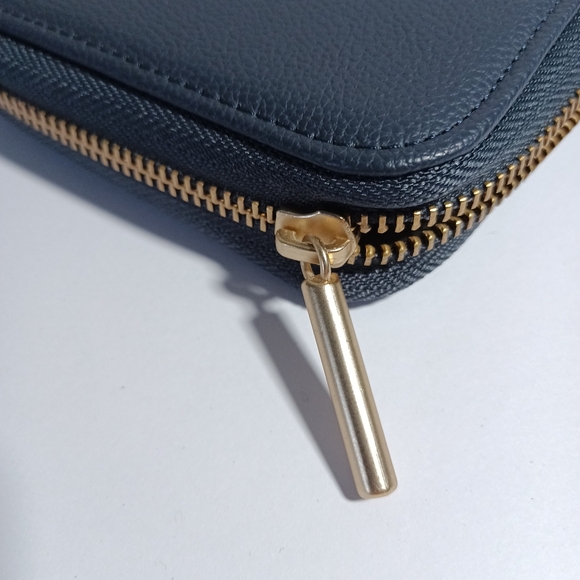 Thirty one Wallet All About the Benjamins Midnight Navy Pebble New - Picture 5 of 14